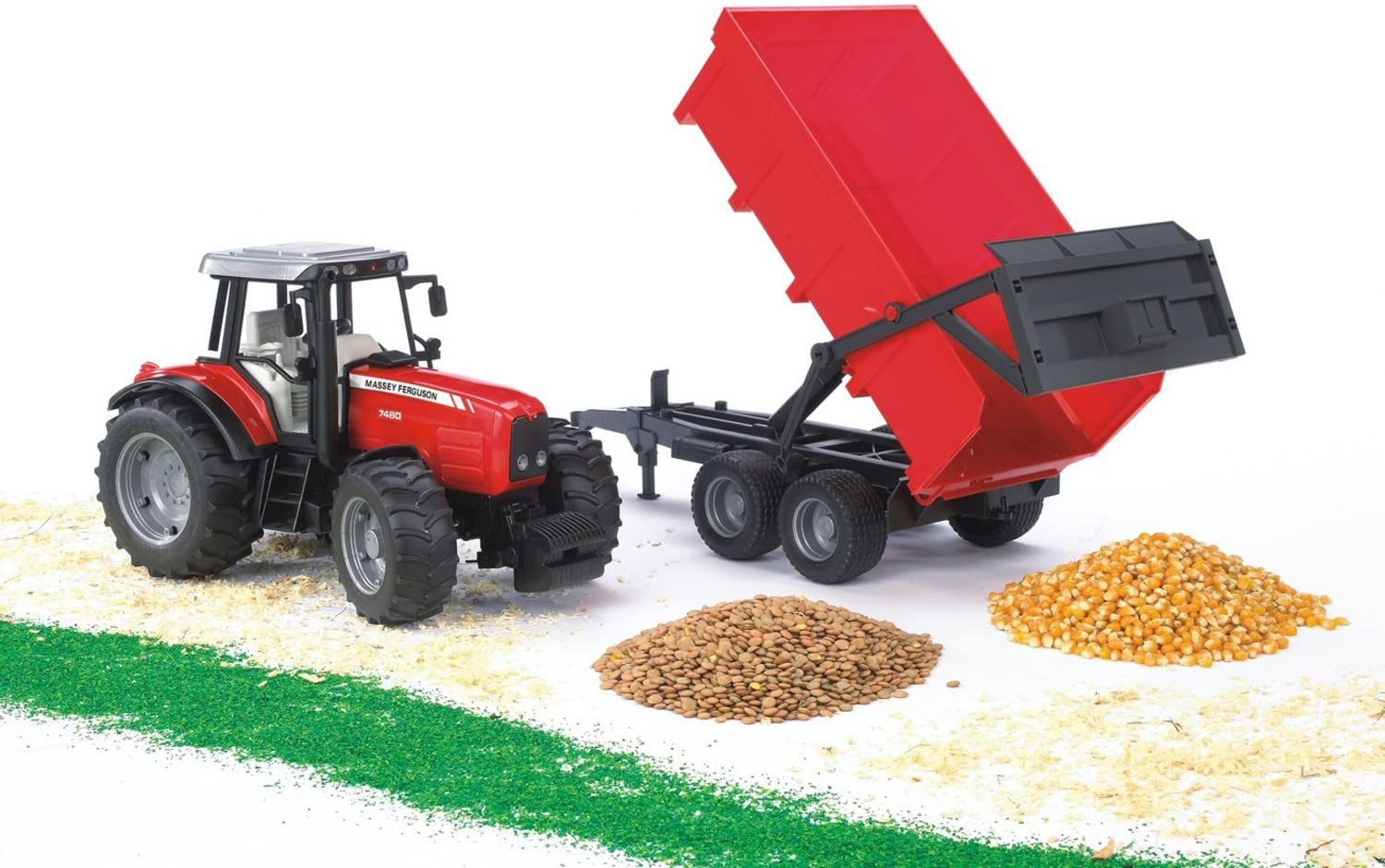 Trattore Massey Ferguson Con Rimorchio 2045 - Bruder