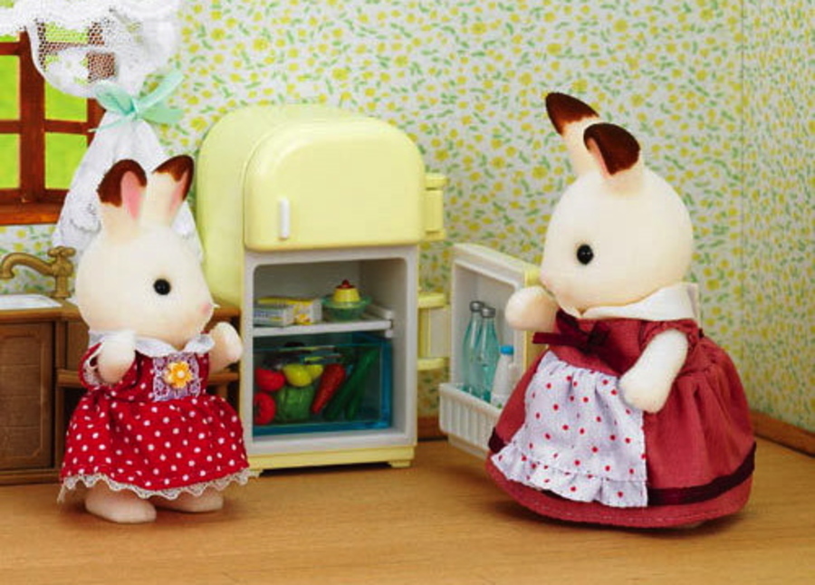 Mamma Coniglio Cioccolato Con Frigorifero - Sylvanian Families