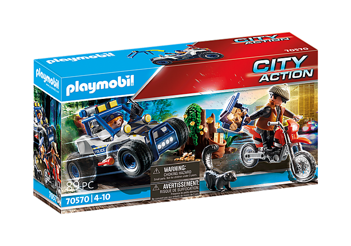 70570 Quad Della Polizia Con Ladro - Playmobil
