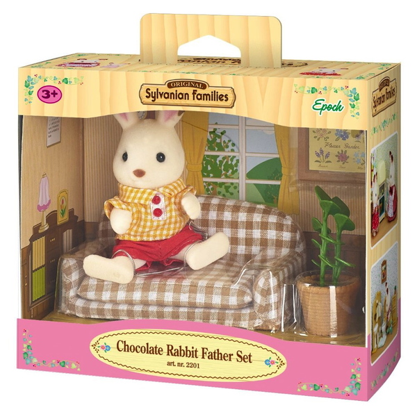 Papà Coniglio Cioccolato Con Divano - Sylvanian Families