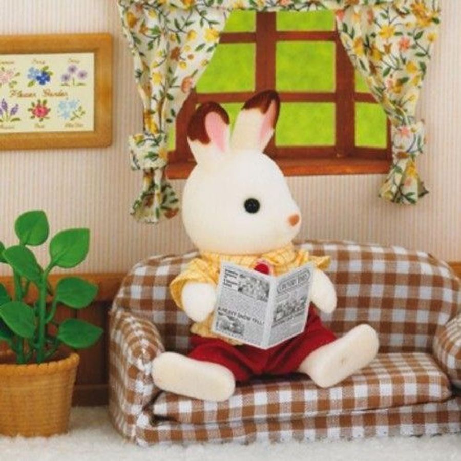 Papà Coniglio Cioccolato Con Divano - Sylvanian Families