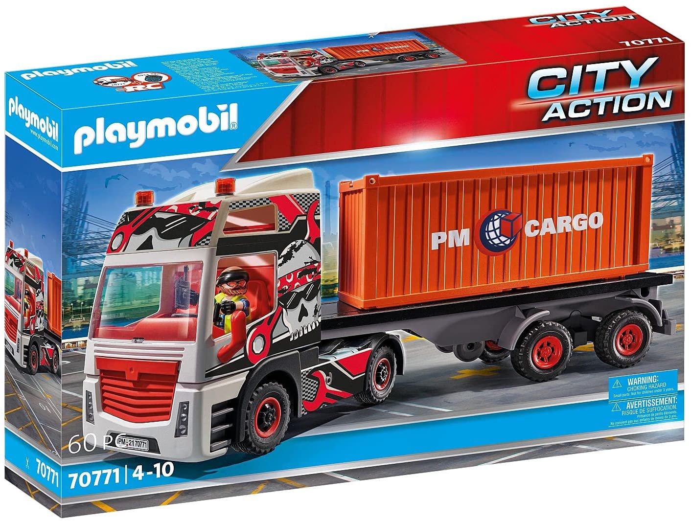 70771 Motrice Con Container - Playmobil