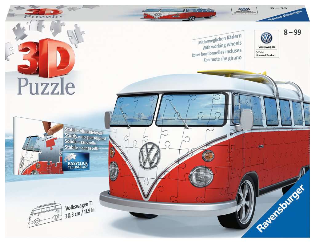 Puzzle 3D Camper Volkswagen - Ravensburger