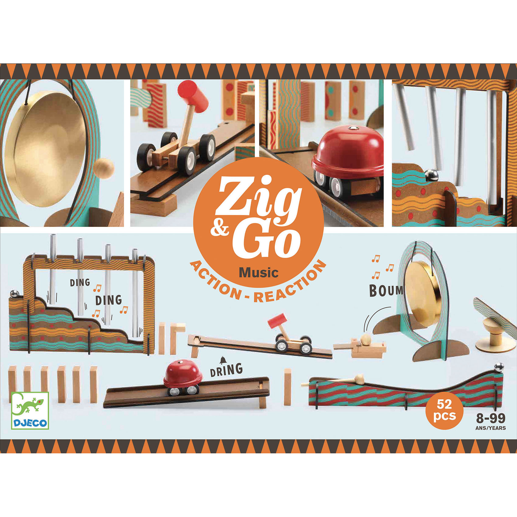 Domino Zig & Go Musicale 52 Pezzi - Djeco