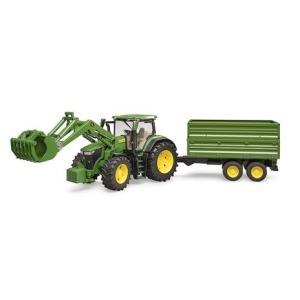 Trattore John Deere 7R 350 Con Benna E Rimorchio 3155 - Bruder