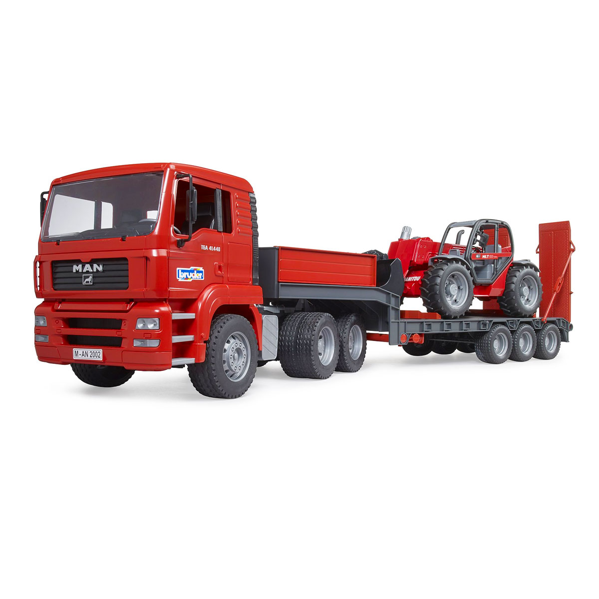 Camion Man Tga Con Rimorchio E Sollevatore Telescopico 2774 - Bruder