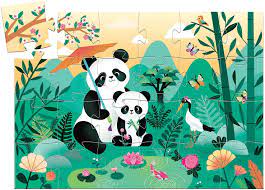 Puzzle Silhouette Panda - Djeco