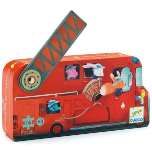 Puzzle Silhouette Camion Pompieri - Djeco