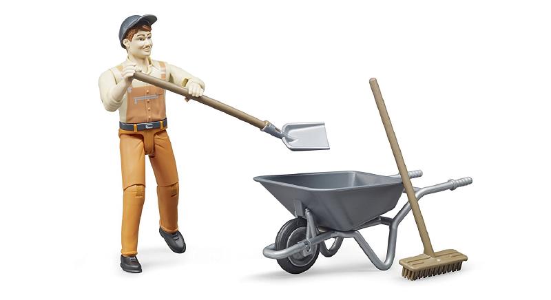 Operatore Ecologico Con Carriola E Accessori 62130 - Bruder