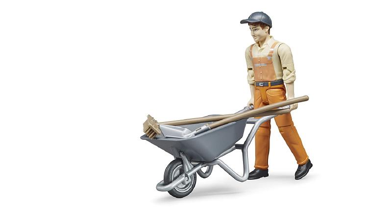 Operatore Ecologico Con Carriola E Accessori 62130 - Bruder