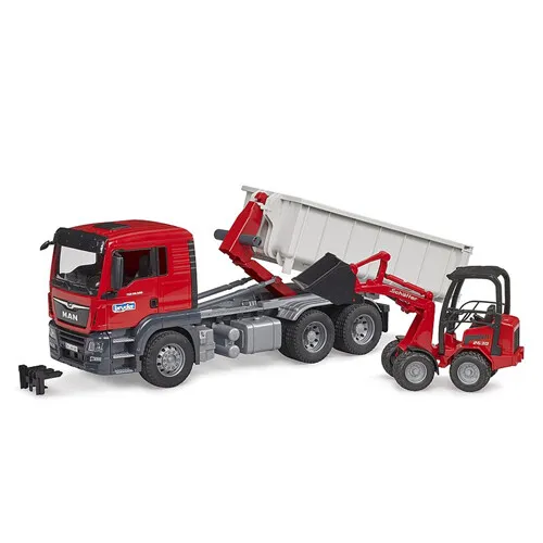 Camion Container Ribaltabile Con Shaeffer 3767 - Bruder