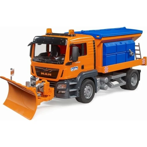 Camion Spargisale Man Tgs Con Pala Spazzaneve 3785 - Bruder