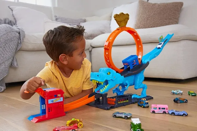 Hot Wheels Pista Sfreccia Sul T-Rex - Mattel