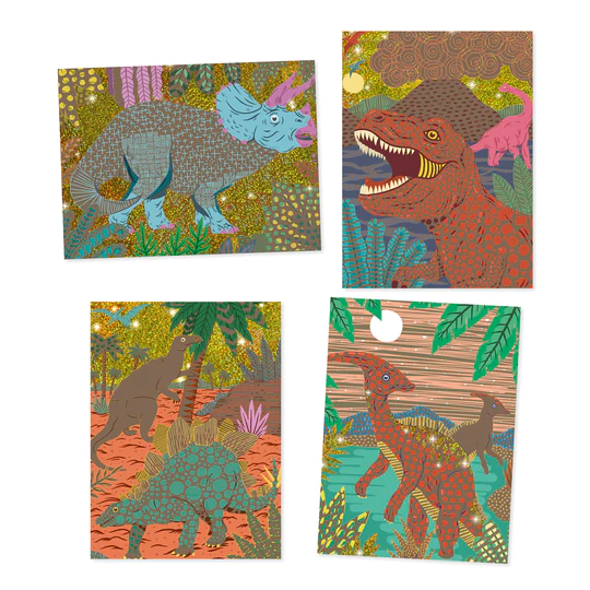 Album Scratch Dinosauri - Djeco