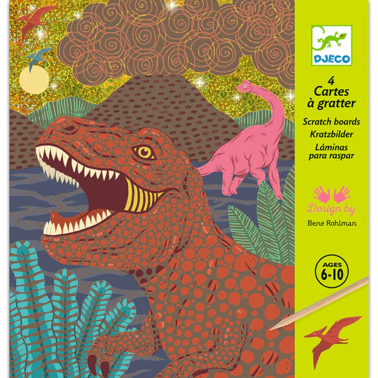 Album Scratch Dinosauri - Djeco