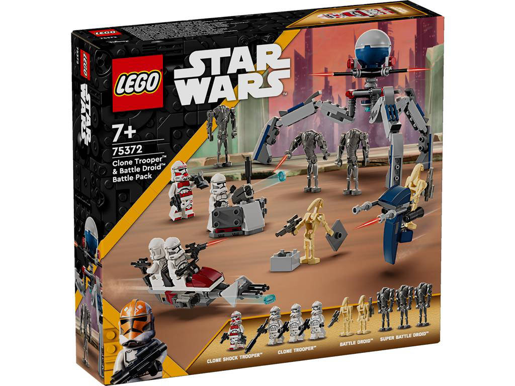 75372 Star Wars Battle Pack Clone Trooper E Battle Droid - Lego