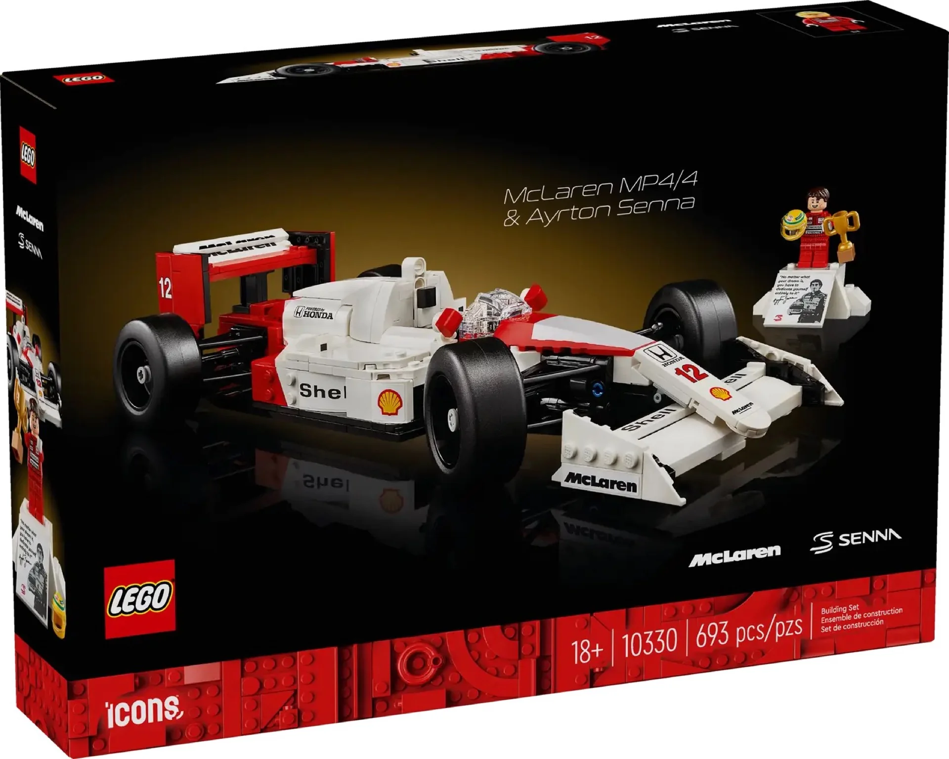 10330 Icons McLaren Mp4/4 E Ayrton Senna - Lego