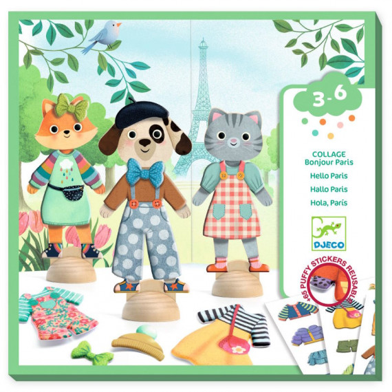 Collage Bonjour Paris - Djeco