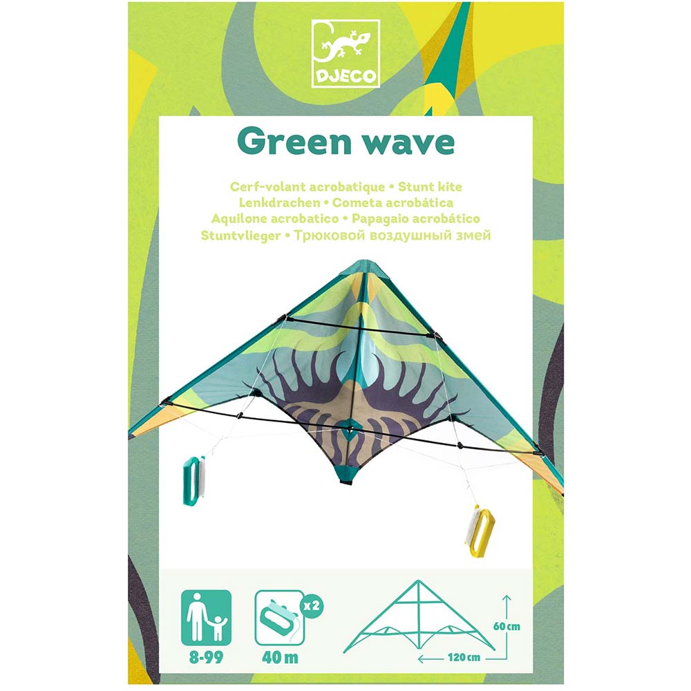 Aquilone Acrobatico Green Wave - Djeco