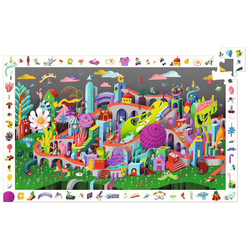Puzzle Observation Crazy town - Djeco - immagine 2