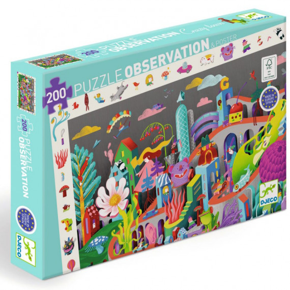 Puzzle Observation Crazy town - Djeco