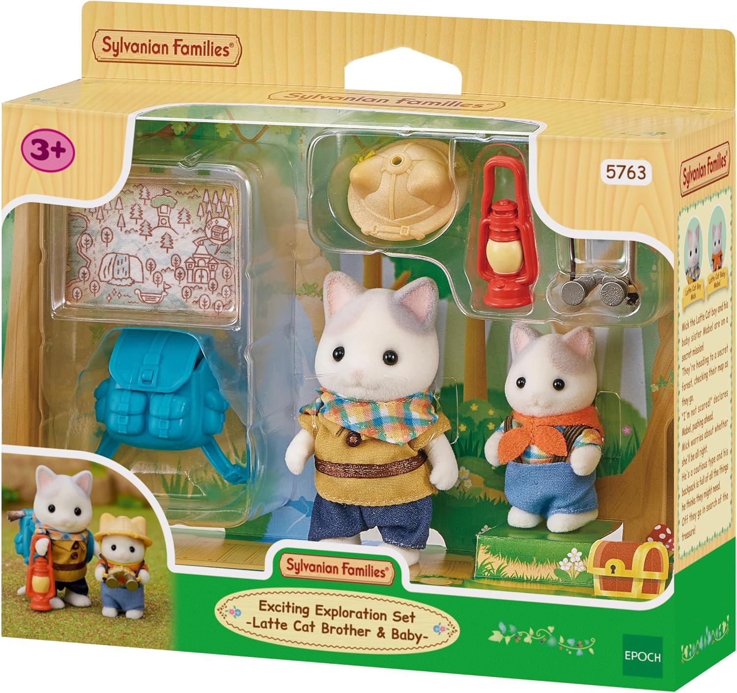 Set Da Esplorazione: Fratello e Bebè Gatto Latte - Sylvanian Families - immagine 2