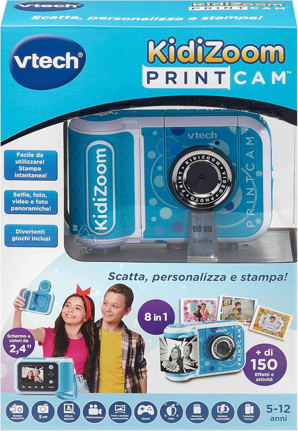 Kidizoom Macchina Fotografica Istantanea Blu - Vtech - immagine 2