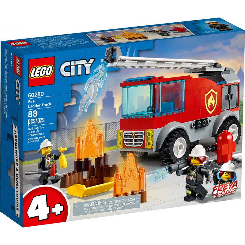 60463 City Autopompa Con Scala - Lego