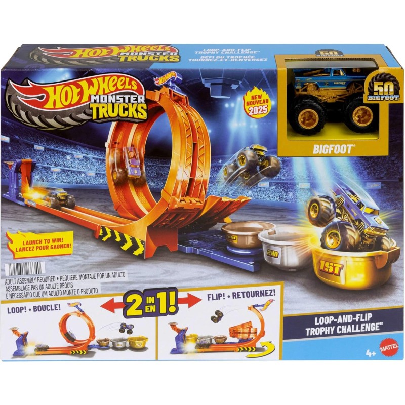 Hot Wheels Monster Truck Sfida Trofeo Salti Acrobatici - Mattel
