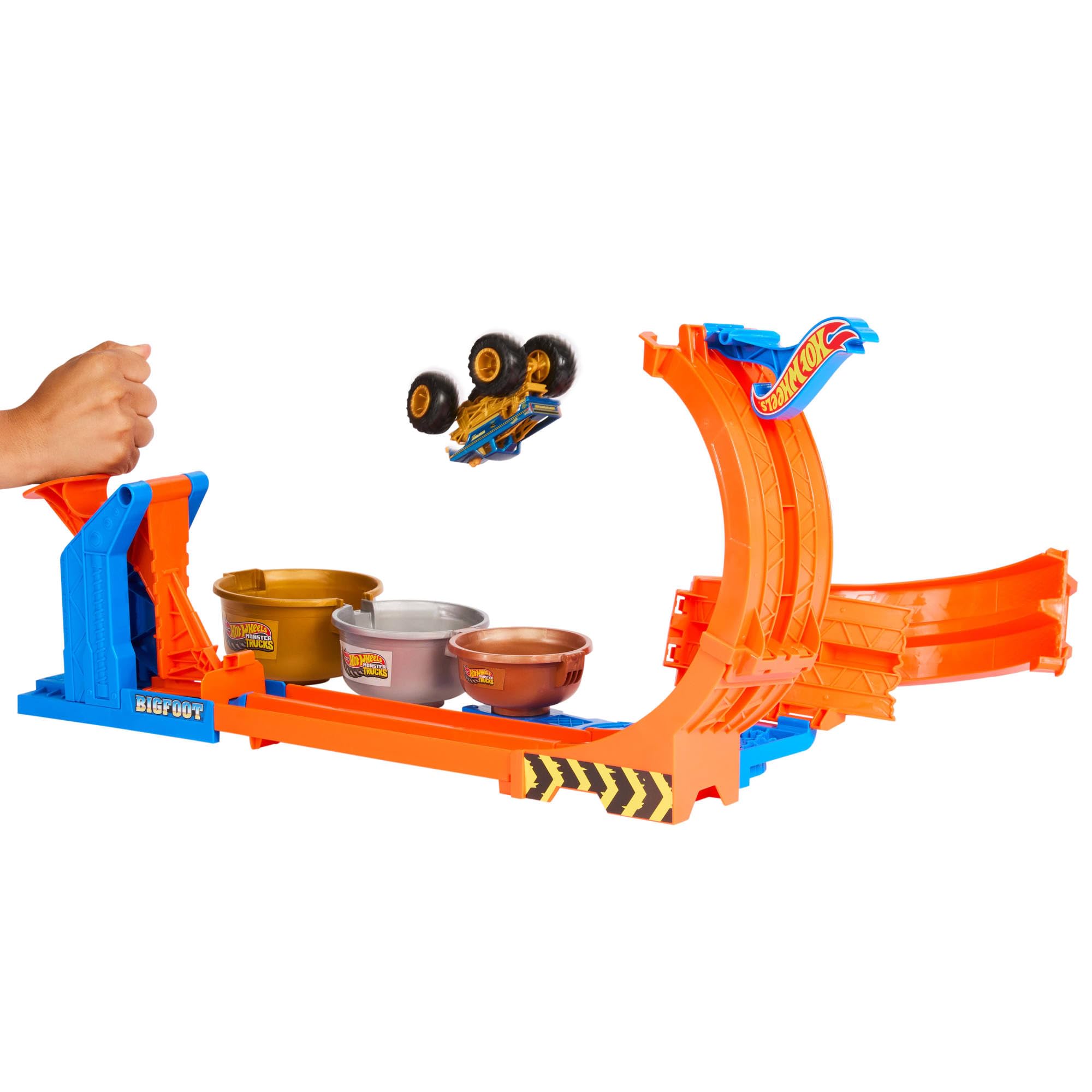 Hot Wheels Monster Truck Sfida Trofeo Salti Acrobatici - Mattel - immagine 2
