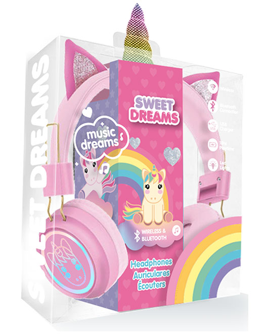 Cuffie Wireless Sweet Dreams Unicorno - Kid Licensing - immagine 2