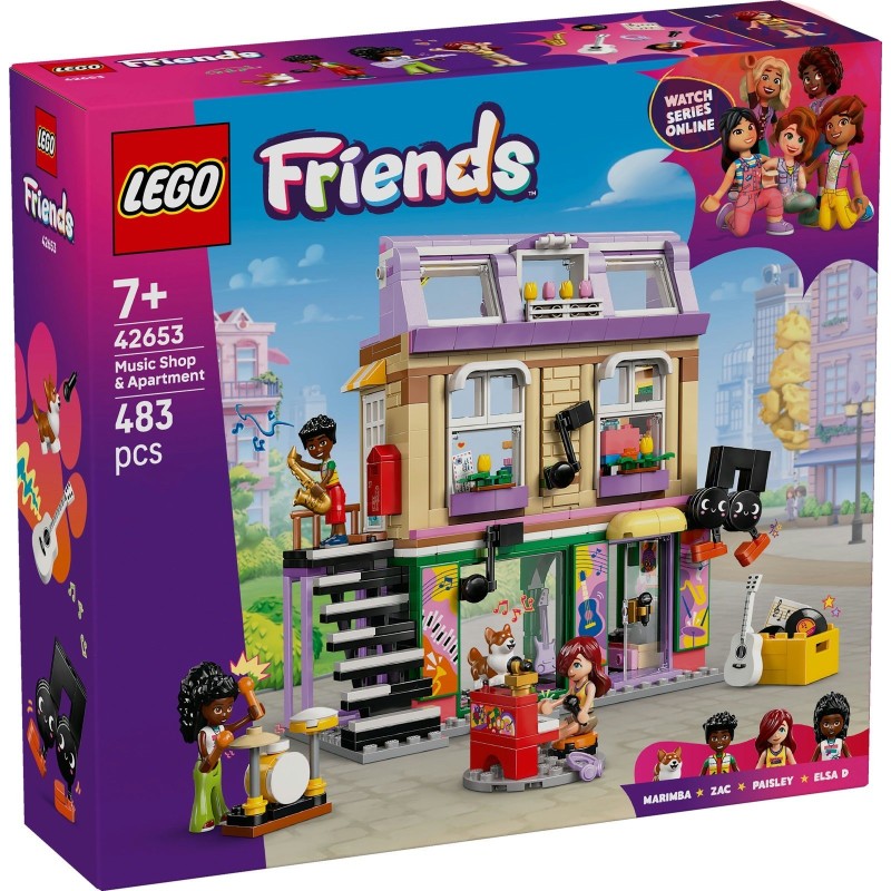 42653 Friends Negozio Di Musica E Appartamento - Lego