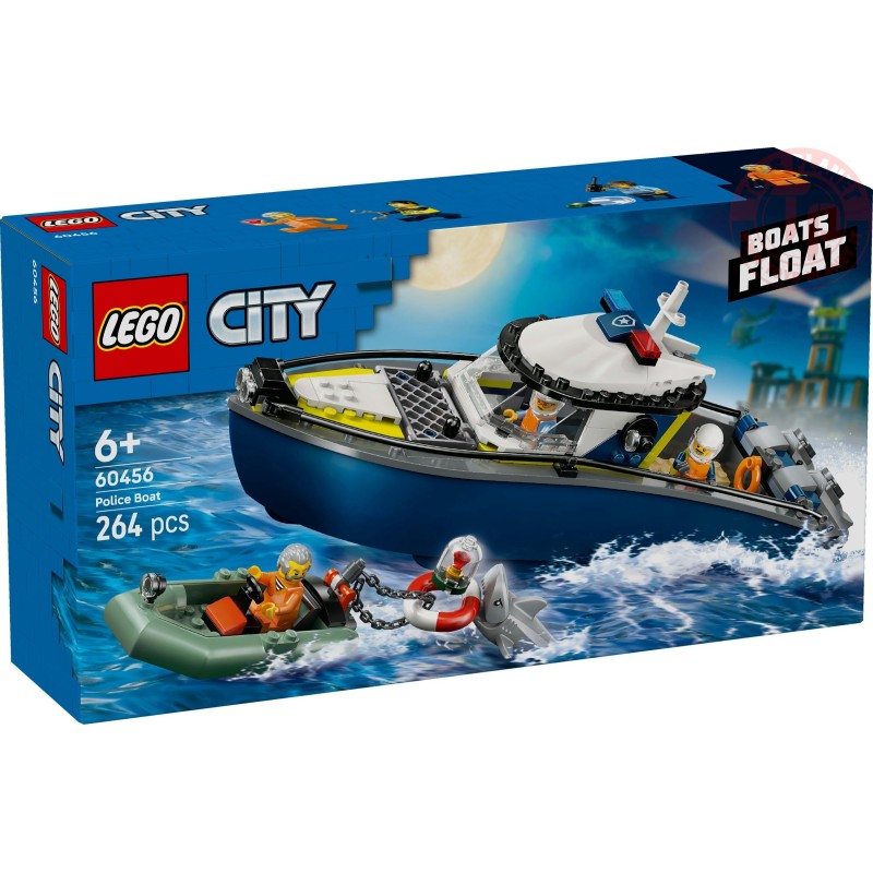 60456 City Inseguimento Del Motoscafo Della Polizia - Lego