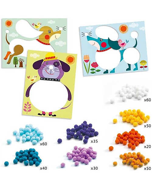Collage Pompons - Djeco - immagine 2