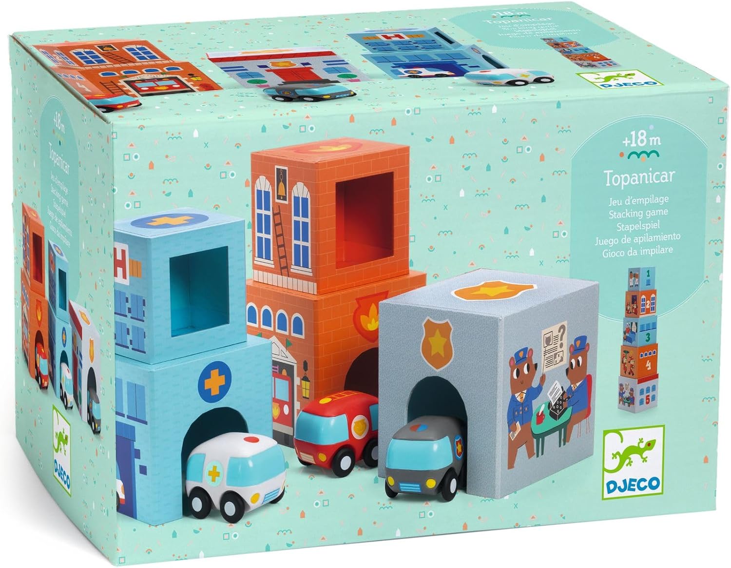 Cubi Impilabili Topanicar - Djeco - immagine 2