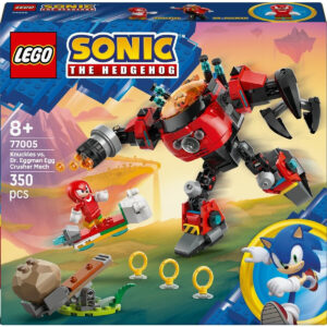 77005 Sonic Knuckles Vs. Il Mech Egg Crusher Del Dr. Eggman - Lego