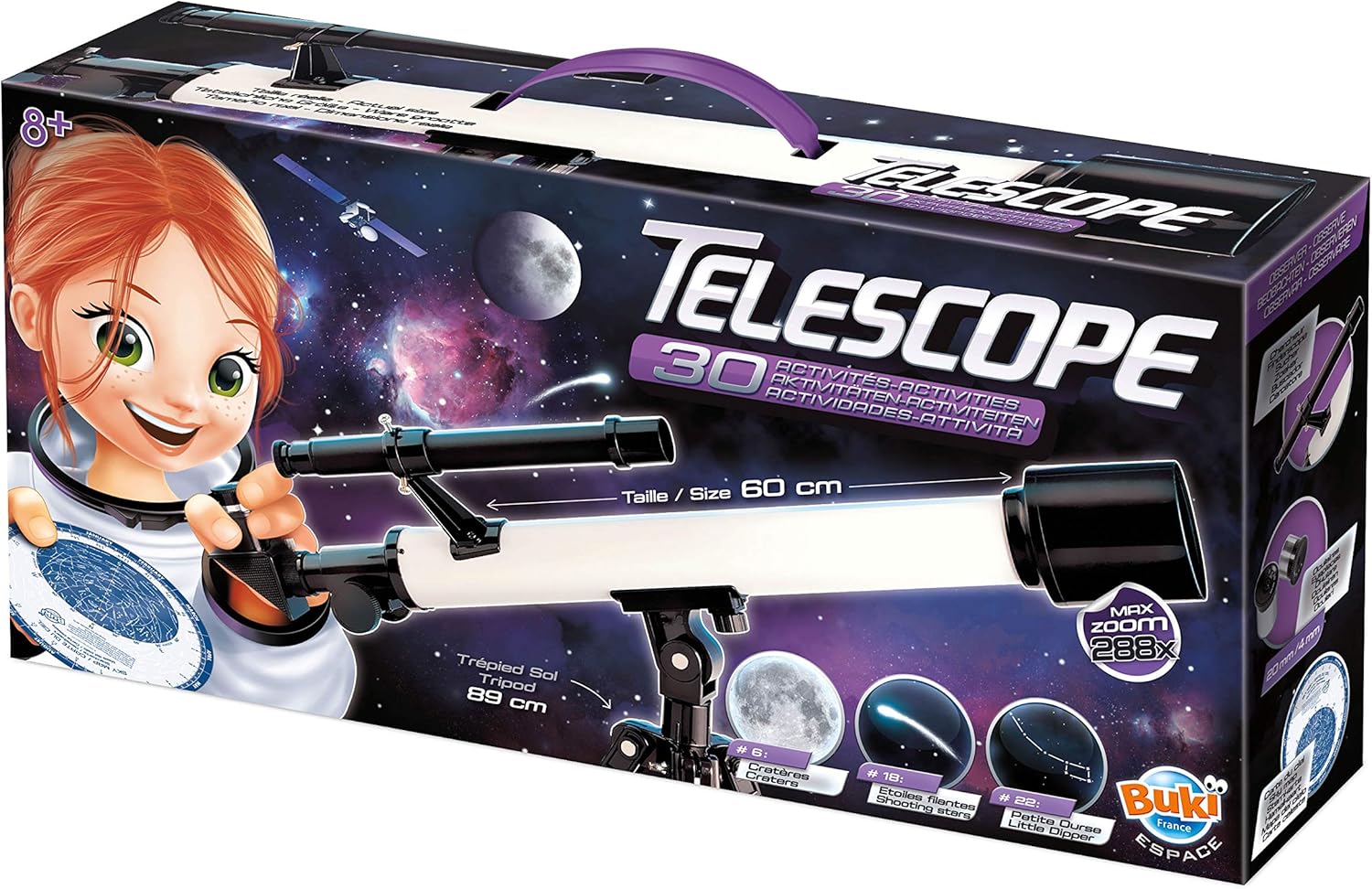 Telescopio 50 mm Con 30 Attività - Buki - immagine 2