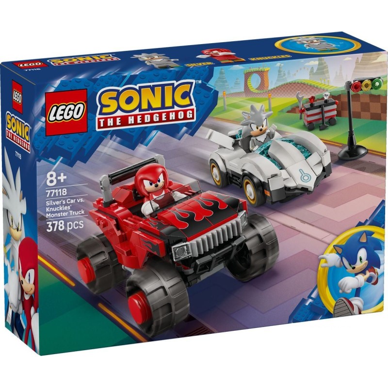 77118 Sonic Auto Di Silver Vs. Monster Truck Di Knuckles - Lego