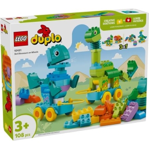 10451 Duplo Dinosauri Su Ruote 3 In 1 - Lego