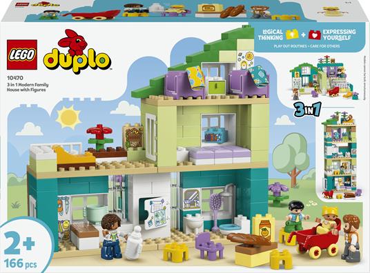 10470 Duplo Casa Familiare Moderna 3 In 1 Con Personaggi- Lego