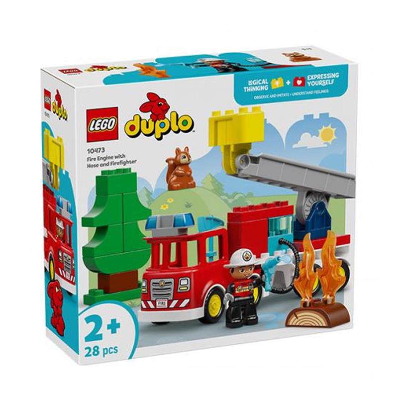 10473 Duplo Autopompa Con Manichetta E Pompiere - Lego