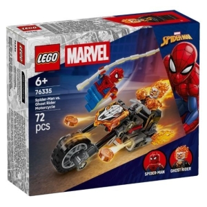 76335 Marvel Spider Man Vs. Ghost Rider In Motocicletta - Lego