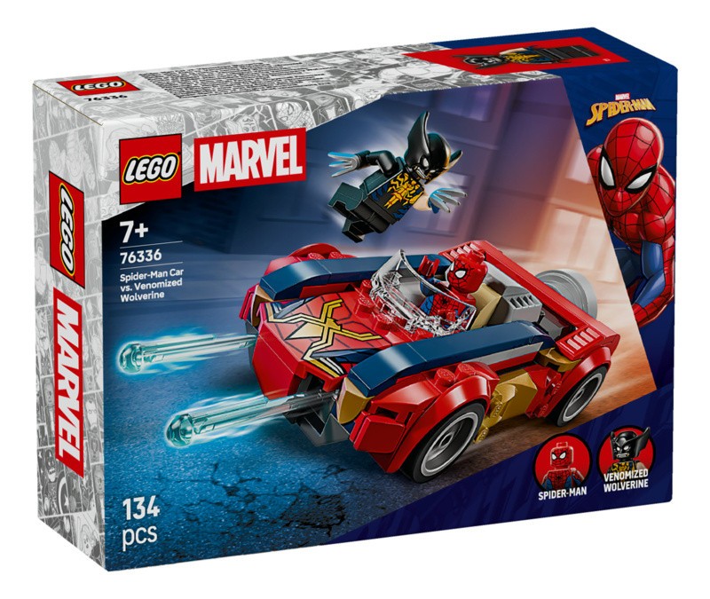 76336 Marvel Auto Di Spider Man Vs. Venomized Wolverine - Lego