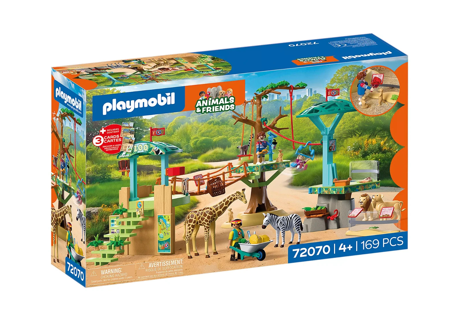 72070 Zoo: Parco Avventura Con Animali - Playmobil