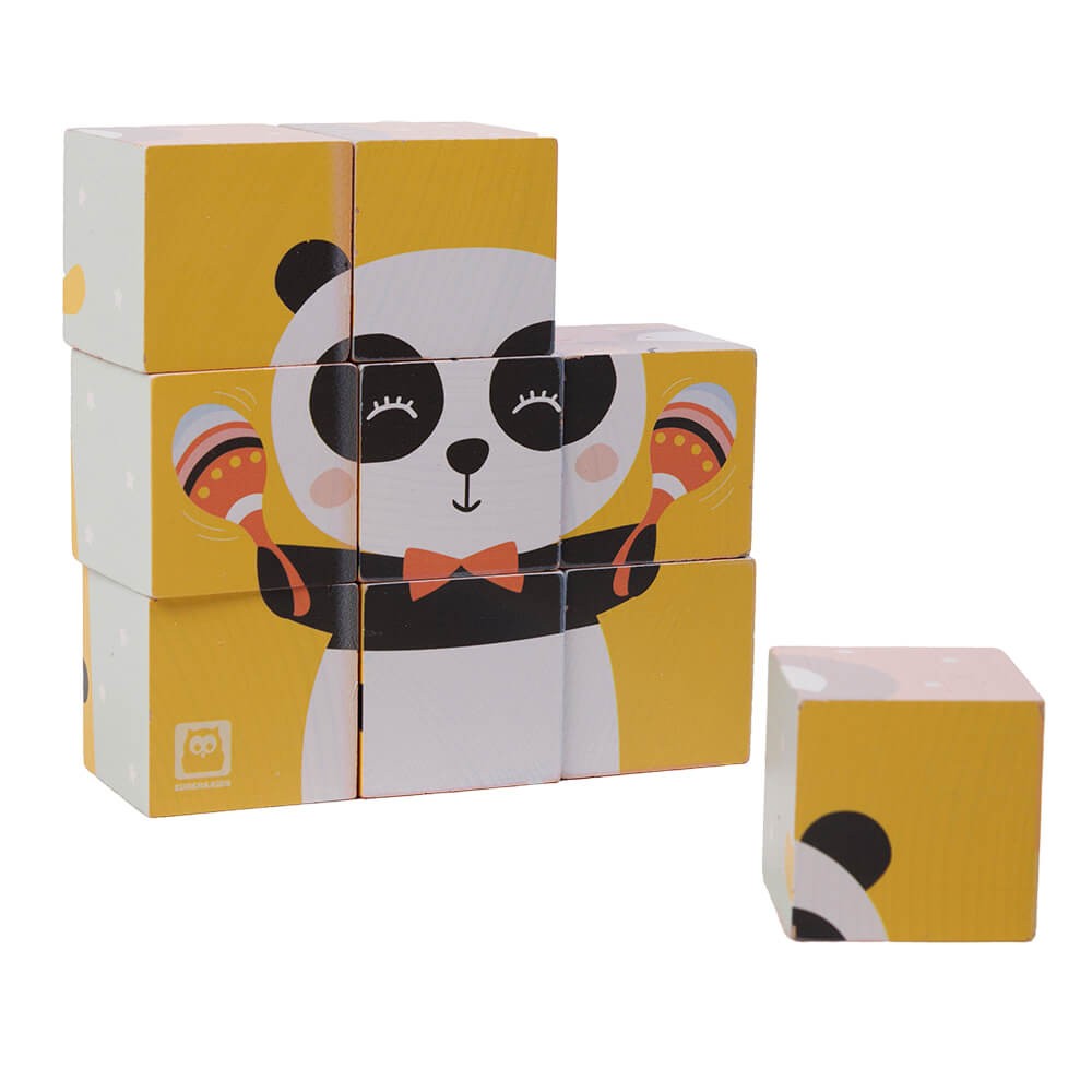 Puzzle Cubi Animali Della Foresta - Eurekakids - immagine 2