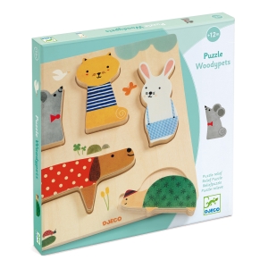 Puzzle In Legno Woodypets - Djeco