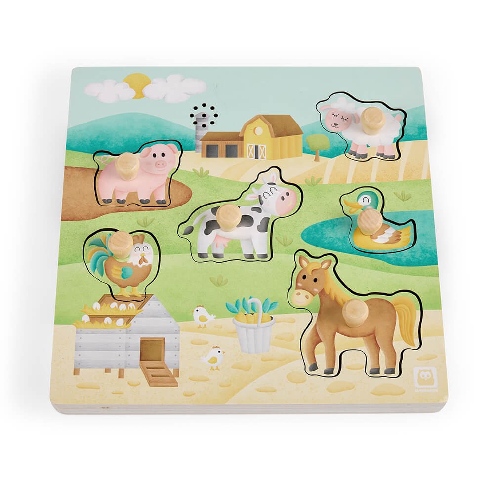 Puzzle Sonoro Farm Friends In Legno - Eurekakids