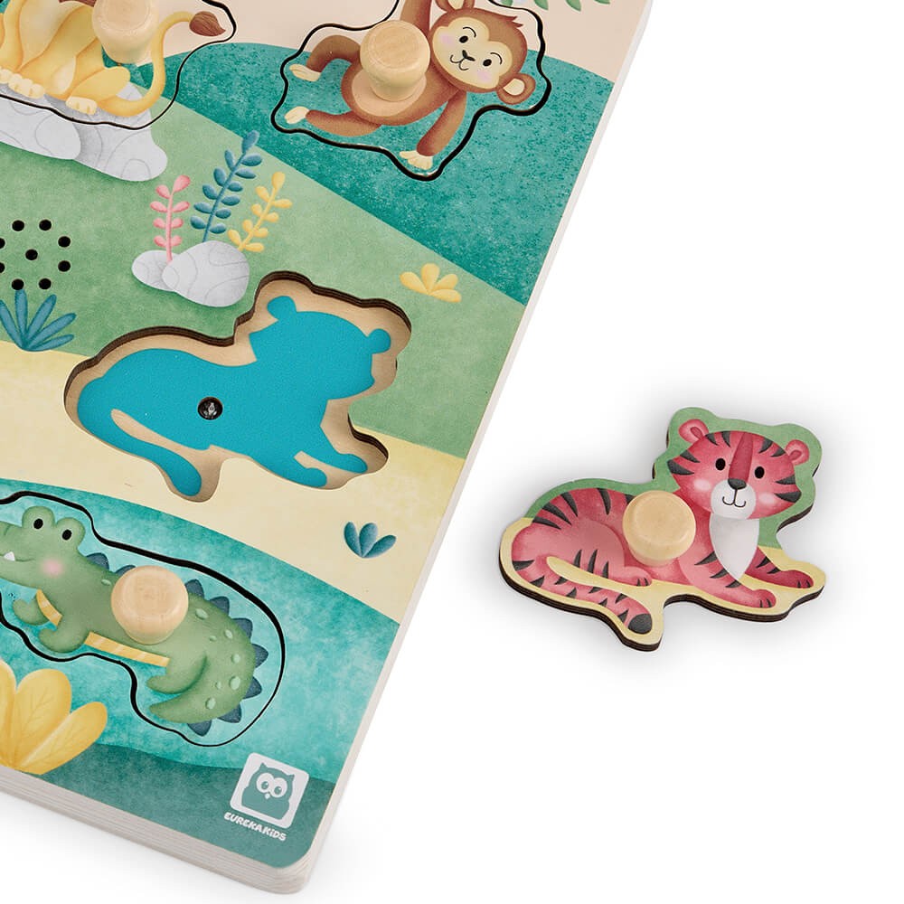Puzzle Sonoro Savana In Legno - Eurekakids - immagine 2