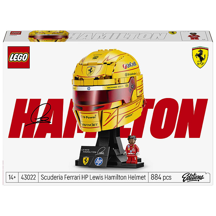 43022 Editions Casco Di Lewis Hamilton Scuderia Ferrari HP - Lego