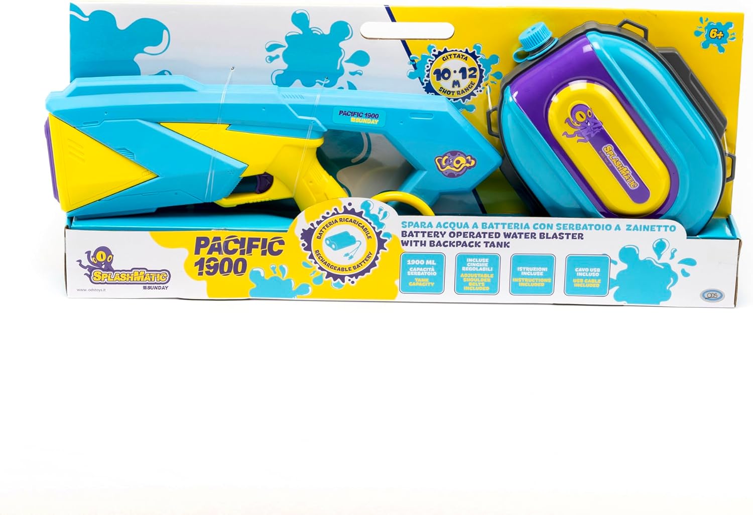Fucile Spara Acqua A Batteria Pacific 1900 - Ods - immagine 2